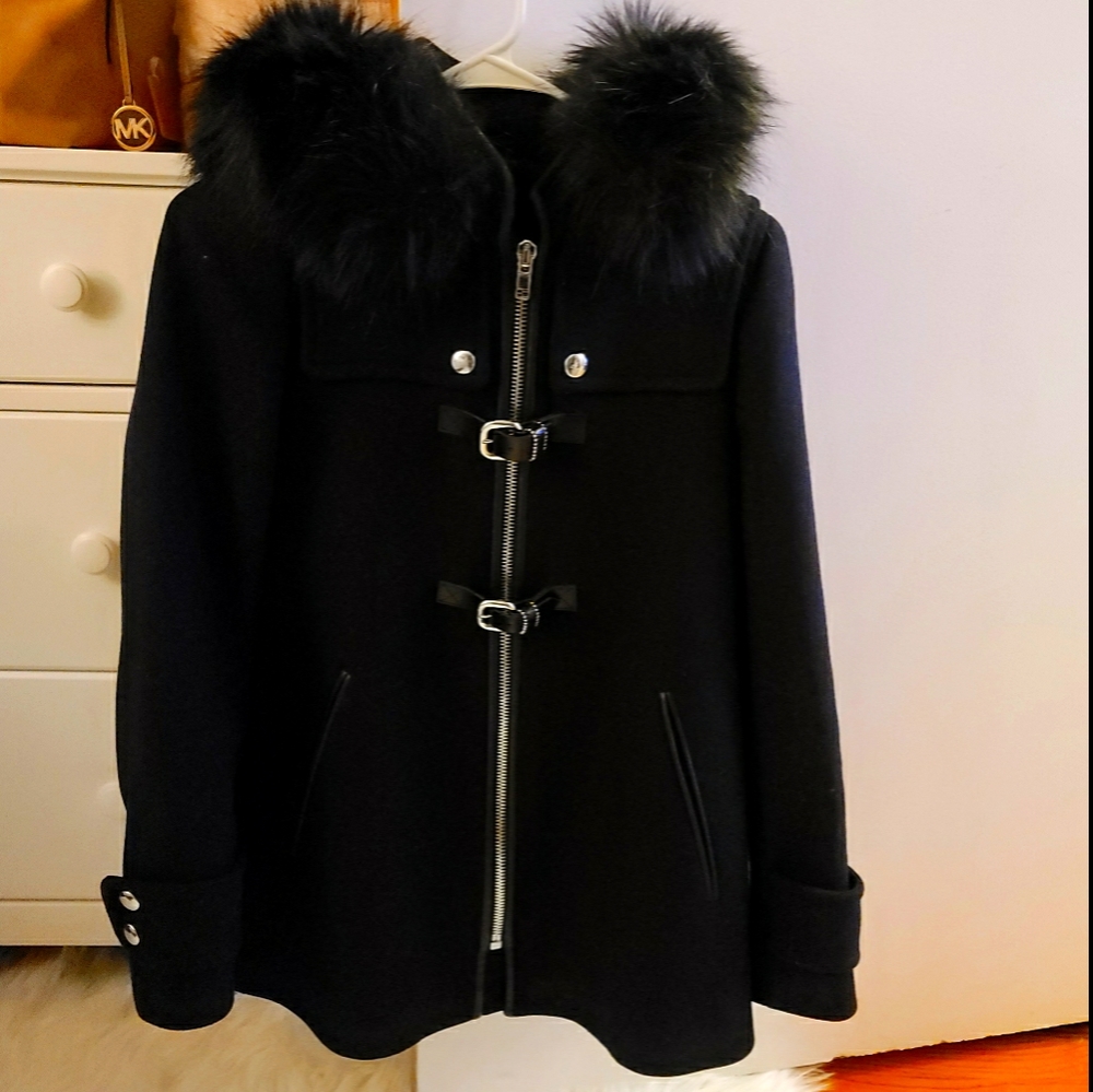 Faux fur coat